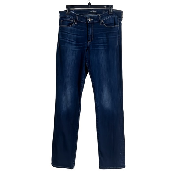 Bella Swan Style Lucky Brand Sweet Straight Mid Rise Dark Wash Women’s Size 12 - Picture 5 of 11